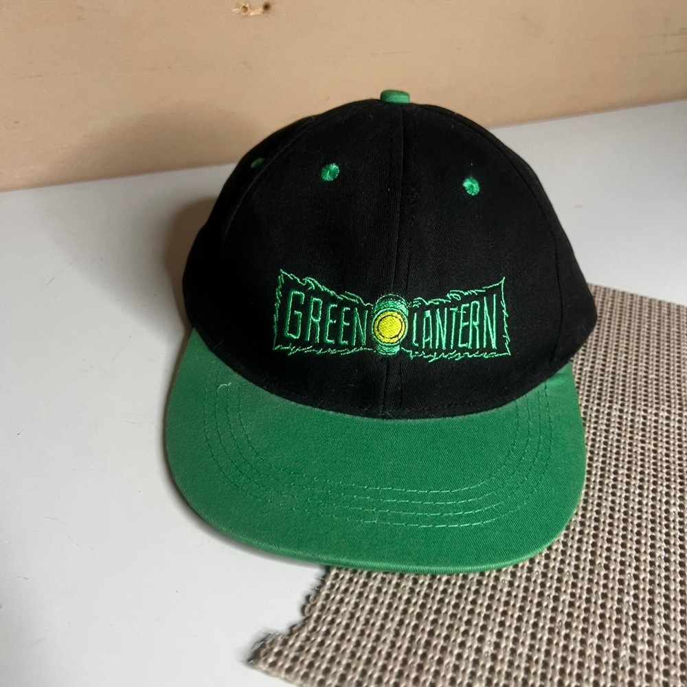DC Comics Green Lantern Snapback Hat Worlds Finest The Collection Black Green